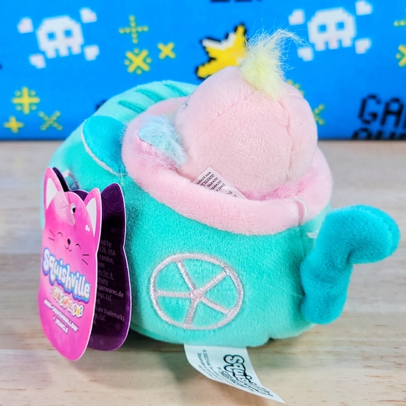 Squishville Squishmallow Elda The Ostrich In Santiago the Squirrel Vehicle Plush - Picture 4 of 10